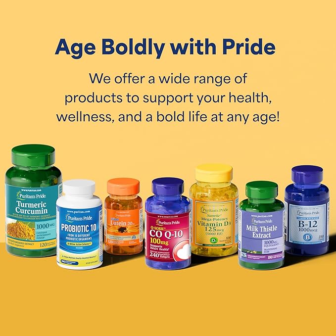 Puritan's Pride Q-Sorb CoQ-10 100mg | Supports Heart Health | Dietary Supplement | Healthy Supplement | Energy Supplement | Gluten Free | 240 Rapid Release Softgels